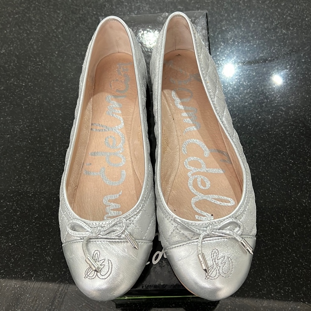 Sam Edelman Becka Ballet Flat in Silver
